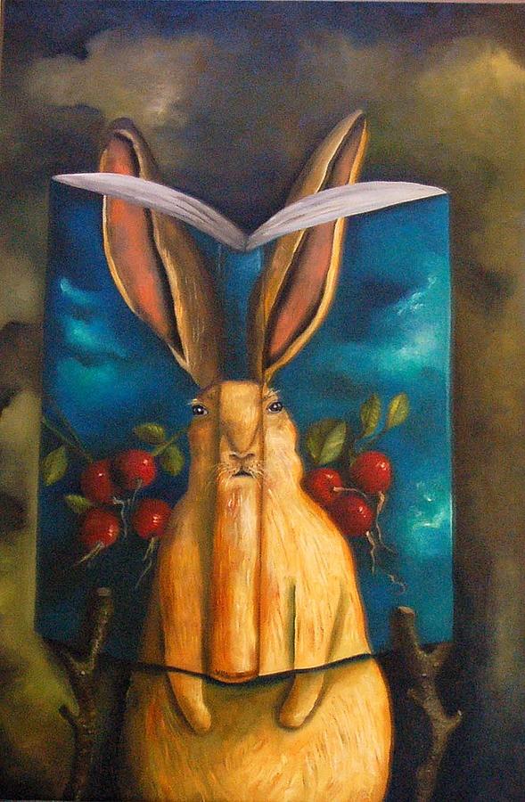 Fantasy Painting - The Rabbit Story by Leah Saulnier The Painting Maniac