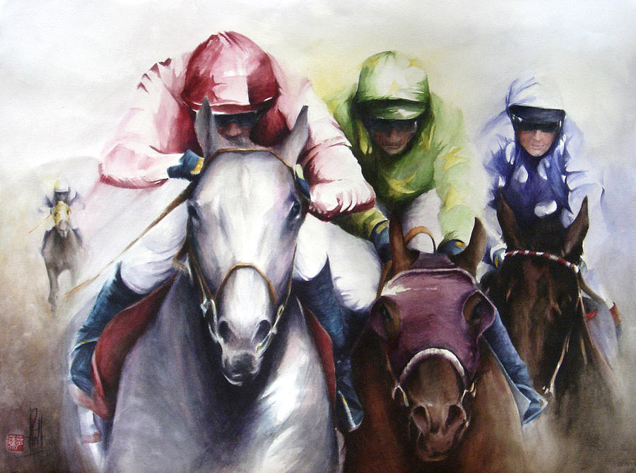 The Race Painting by Alan Kirkland-Roath