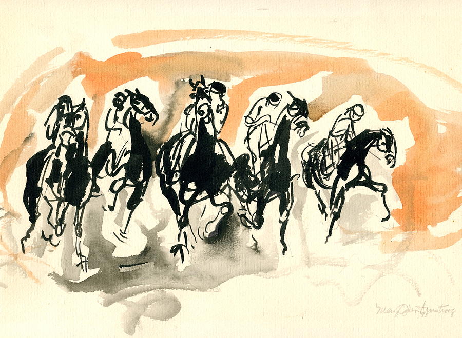 The Race Drawing by Mary Armstrong
