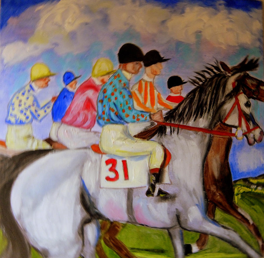 The Race Painting by Rusty Gladdish