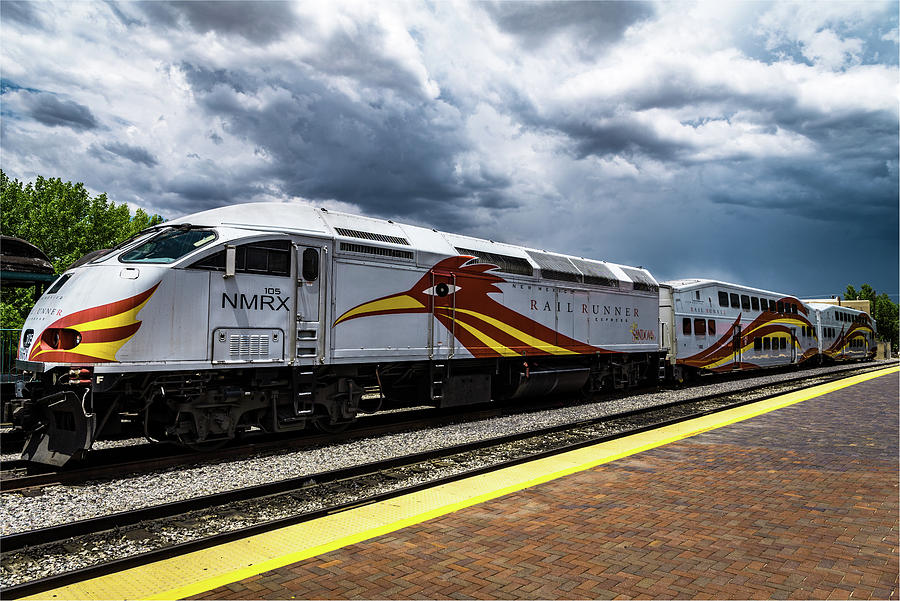 Santa Fe Photograph - The Railrunner Express by Paul LeSage