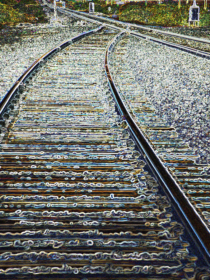 The Rails Edge Photograph by Tim Allen