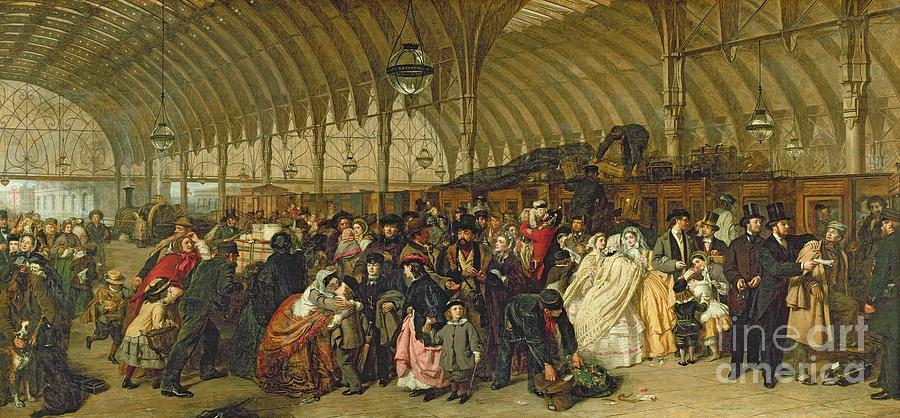 The Railway Station Painting by William Powell Frith