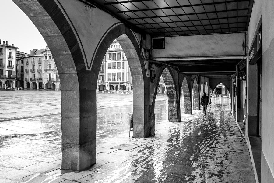 The Rain In Spain Monochrome Photograph by Randy Scherkenbach