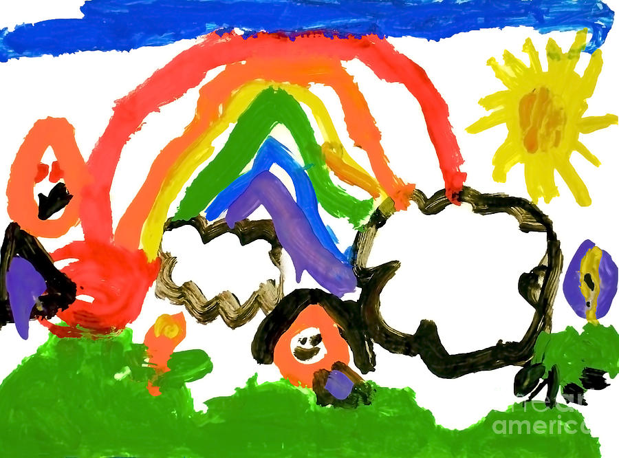 The Rainbow by Isabella at 5 Painting by Claudia Ellis