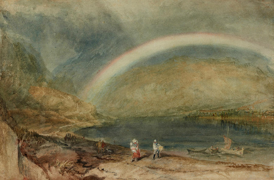 The Rainbow Osterspai and Filsen Painting by Joseph Mallord William Turner