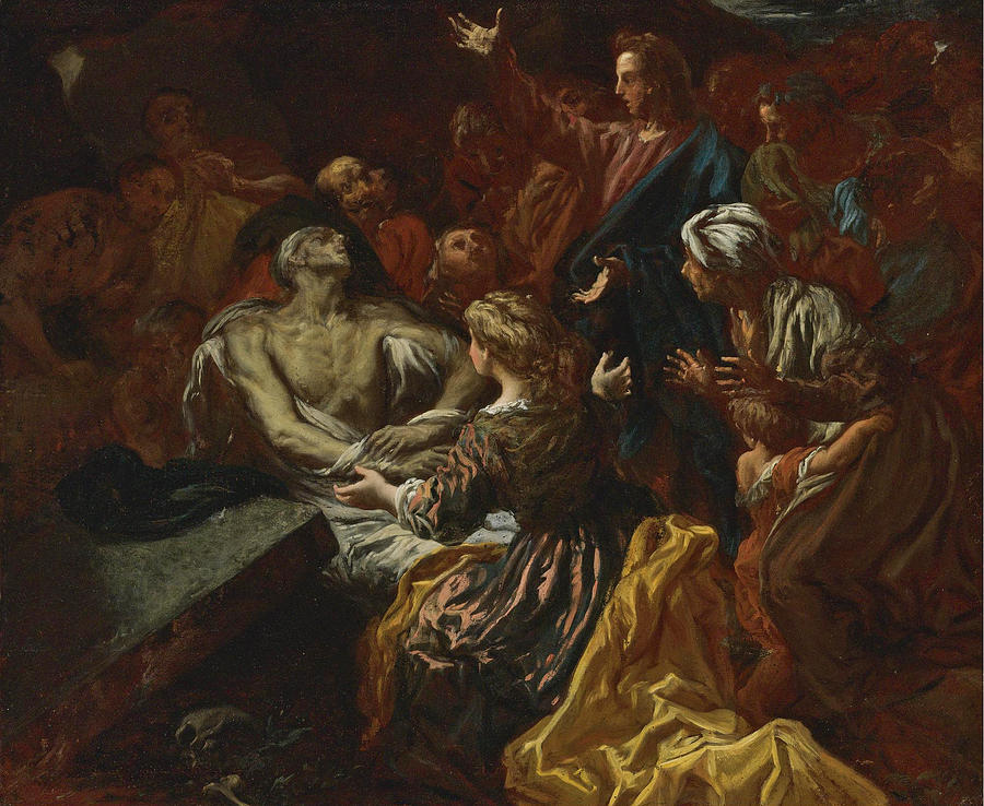 The Raising of Lazarus Painting by Livio Mehus - Fine Art America