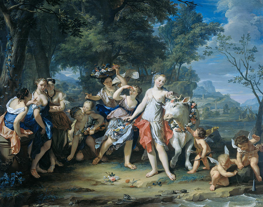 The Rape of Europa Painting by Nicolaas Verkolje