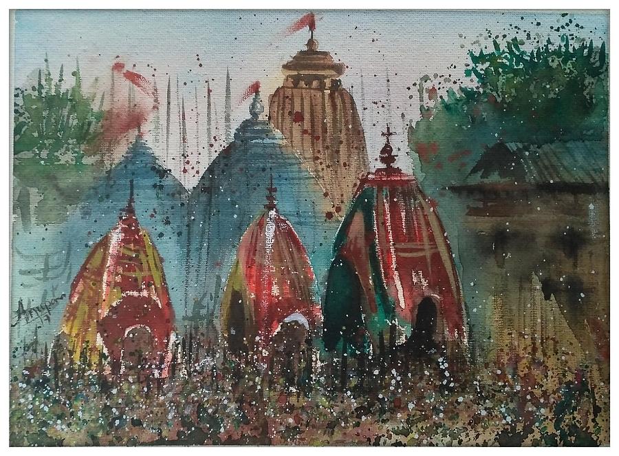 Rath Yatra Drawing step by Step | Jagannath Drawing | How to Draw Rath Yatra  Drawin… | Oil pastel drawings easy, Art drawings for kids, Canvas art  painting abstract