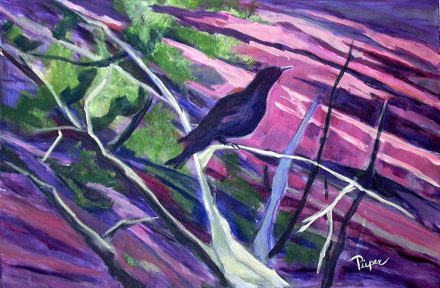 The Raven Painting by Betty Pieper