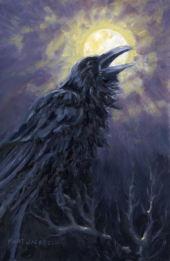 The Raven Called My Name Painting by Kurt Jacobson