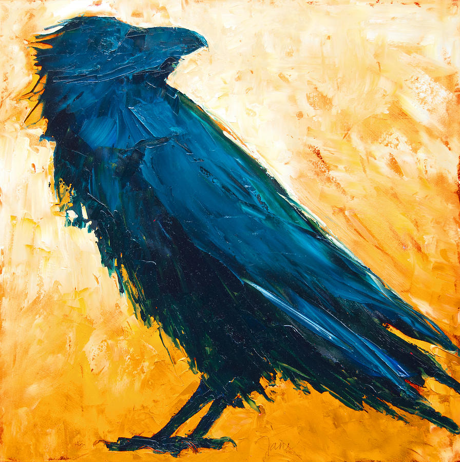 The Raven Painting by Jani Freimann