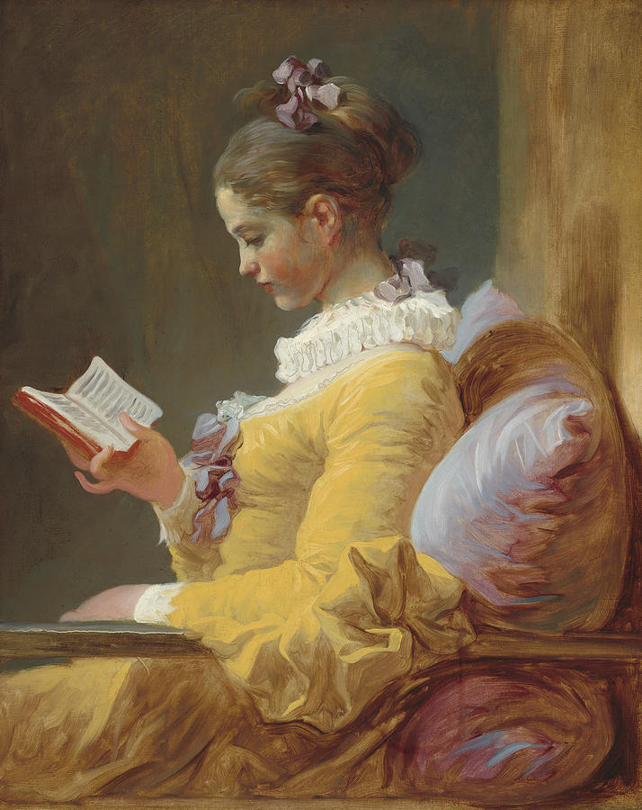 The Reader Painting by Jean-Honore Fragonard The Reader Painting by Jean-Honore Fragonard