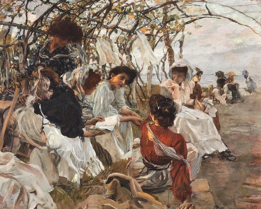 The Reading Painting by Ettore