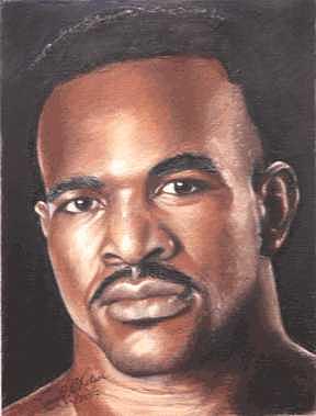 Portrait Painting - The Real Deal - Evander Holyfield by Kenneth Kelsoe