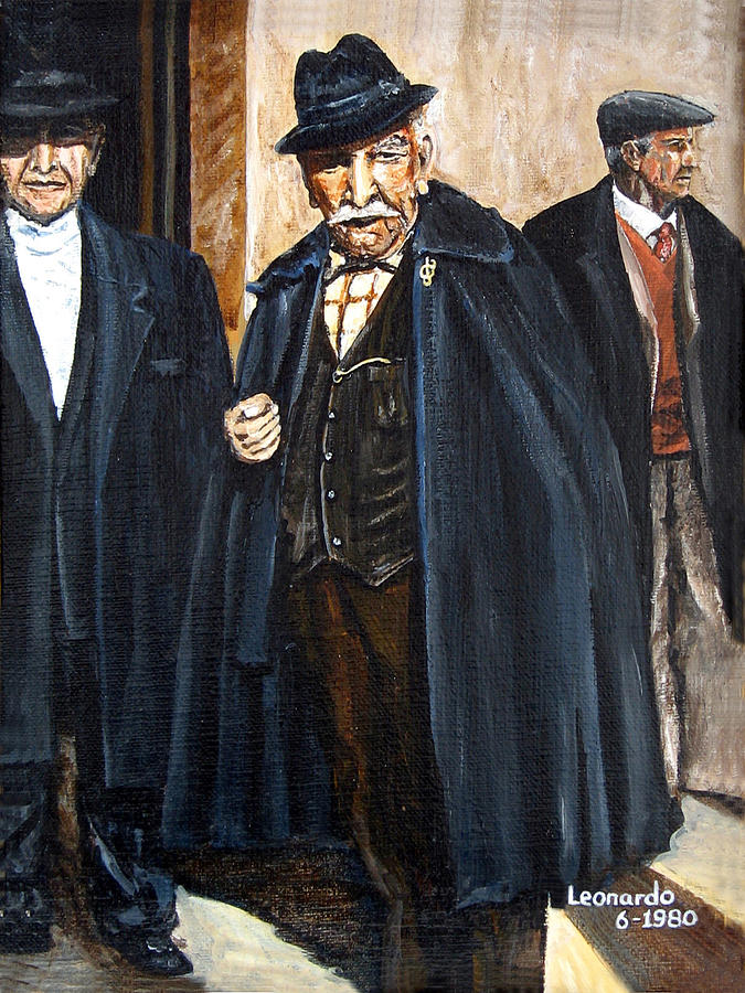The Real Godfather Painting by Leonardo Ruggieri