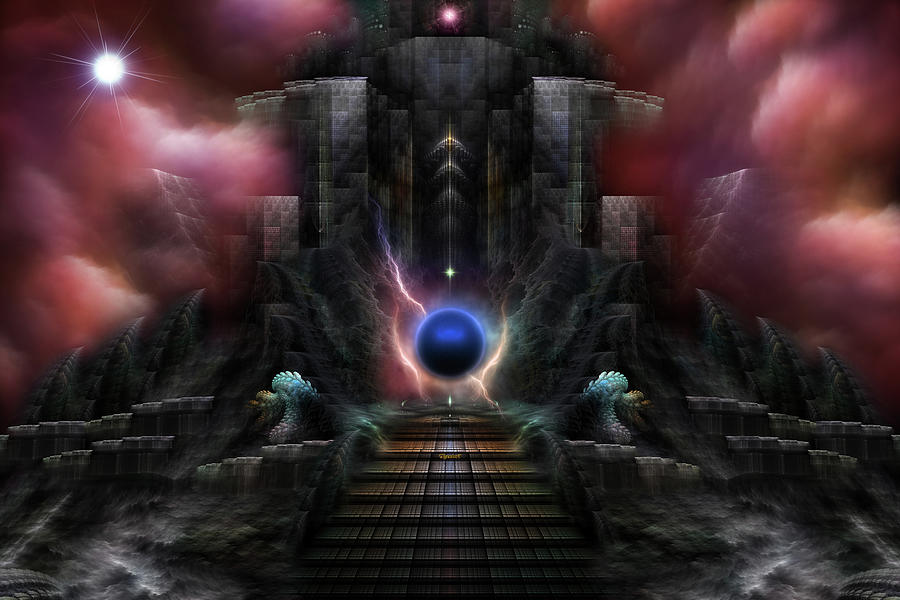 The Realm Of Osphilium Fractal Composition Digital Art by Xzendor7