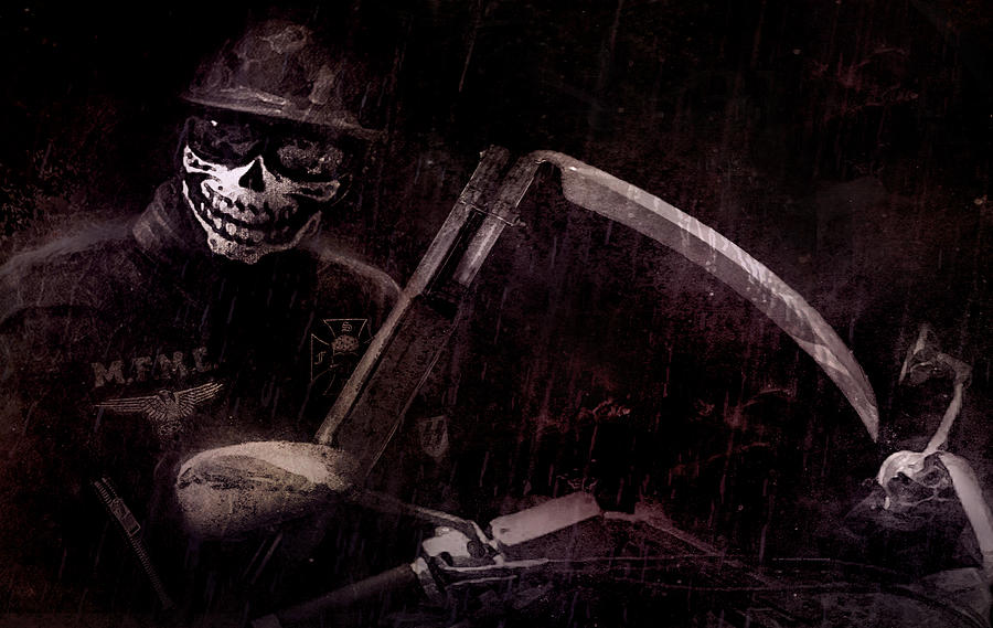 Skull Digital Art - The Reaper by Thornton Brothers
