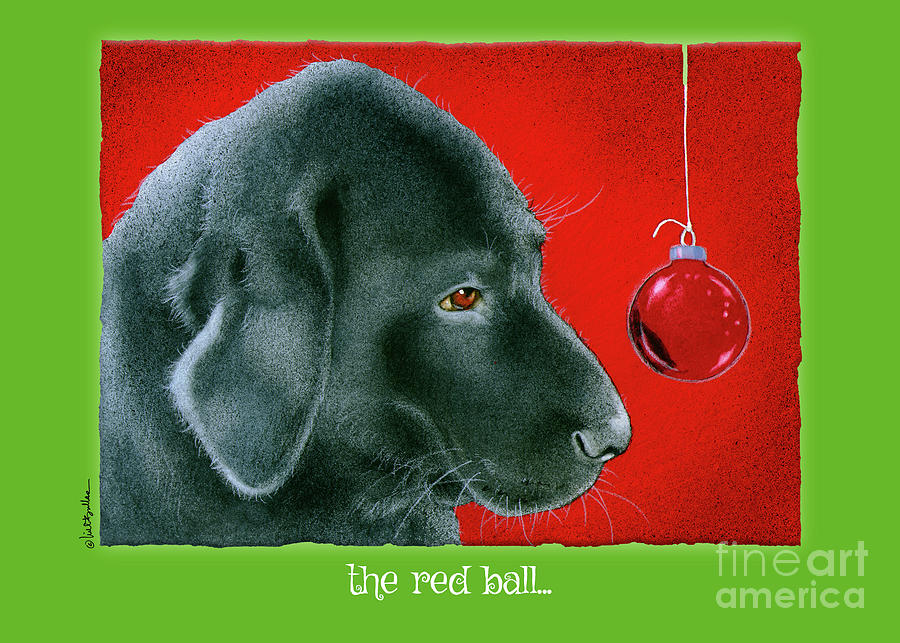 The Red Ball... Painting by Will Bullas
