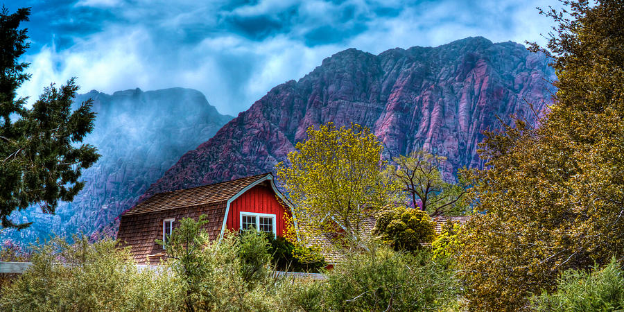 The Red Barn at the Red Rocks Photograph by David Patterson