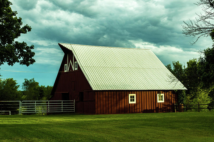 The Red Barn Photograph by Jay Stockhaus