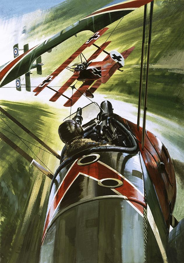 Jet Painting - The Red Baron by Wilf Hardy