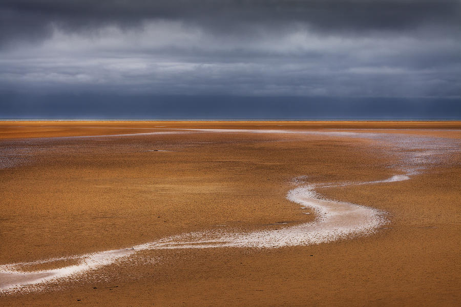 The Red Beach Photograph by Dominique Dubied