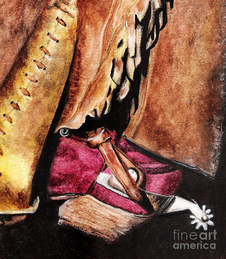 The Red Boot Painting by Frances Marino