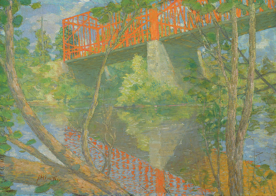 The Red Bridge                                     Painting by Mountain Dreams