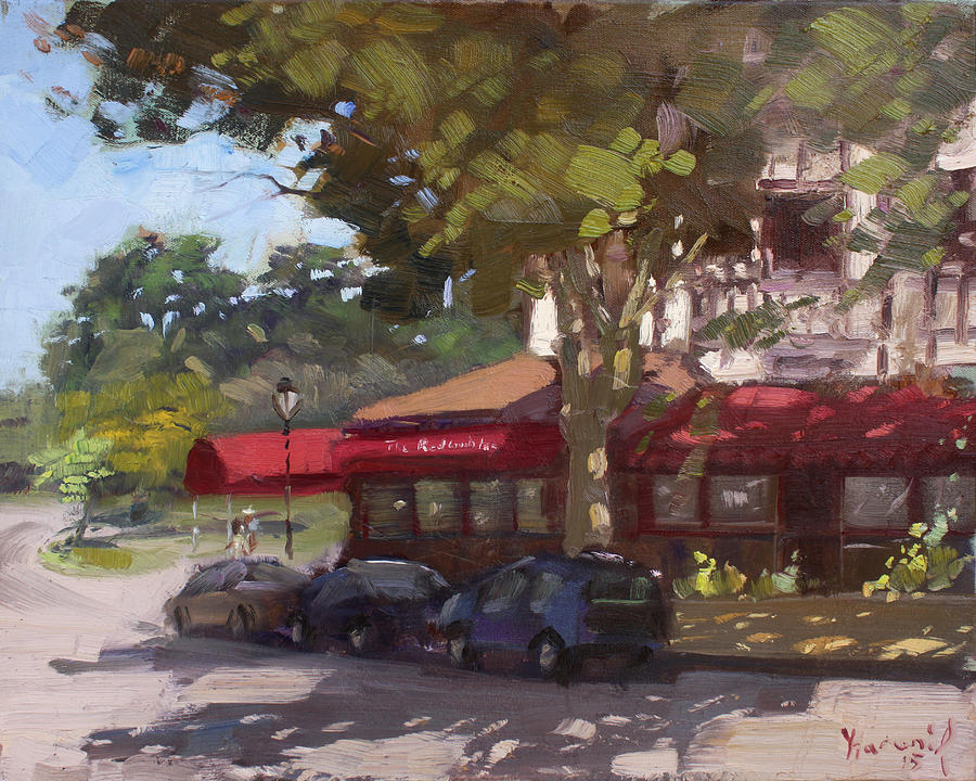 Tree Painting - The Red Coach Inn by Ylli Haruni