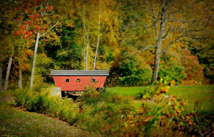 The Red Covered Bridge Photograph by Diana Angstadt