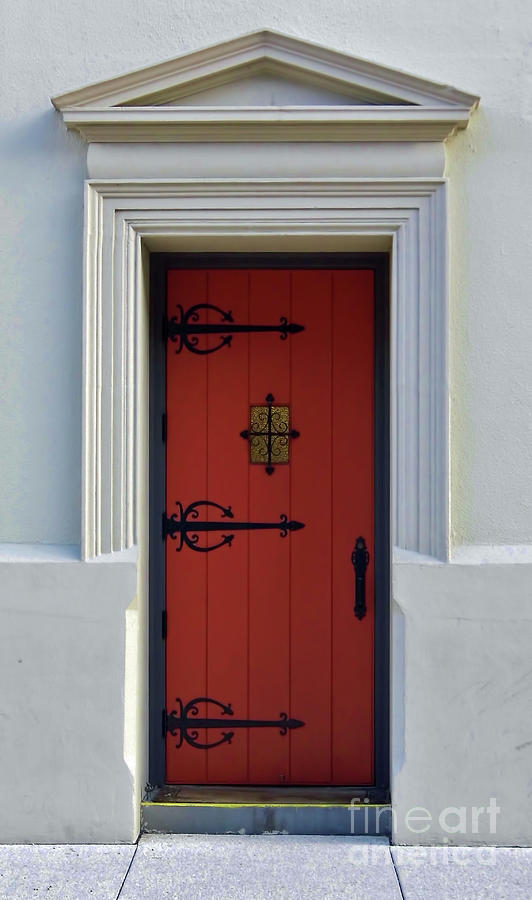 The Red Door Photograph by D Hackett