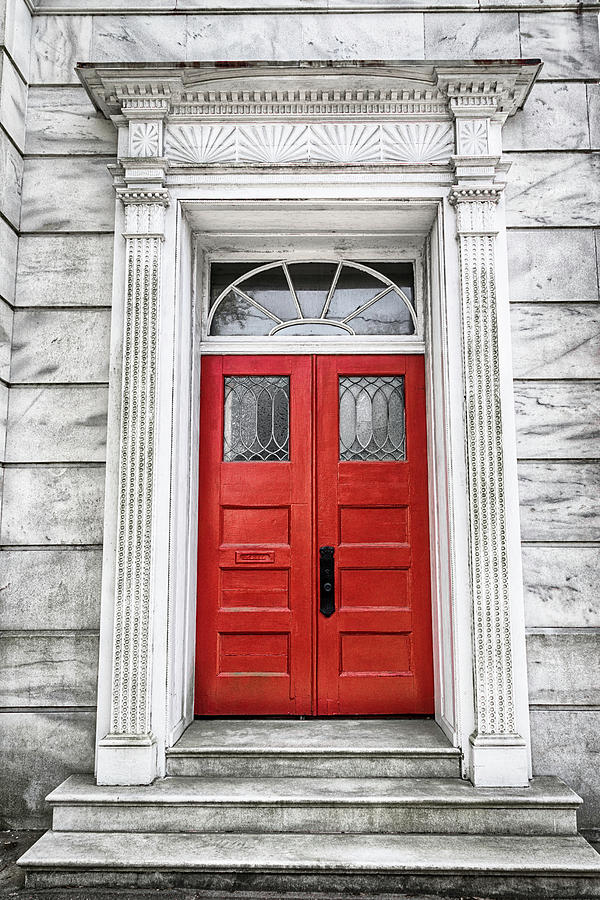 The Red Door Photograph by Lorraine Baum