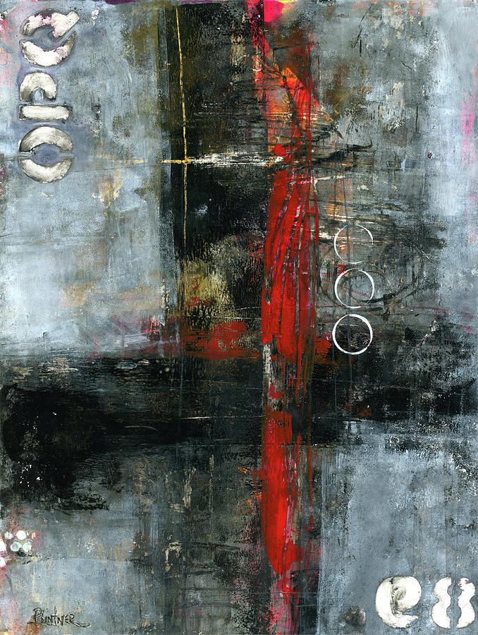 The Red Door Mixed Media by Patricia Lintner