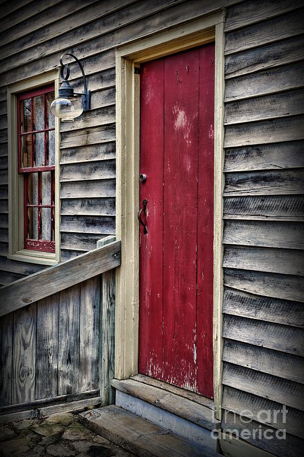 The Red Door Photograph by Paul Ward