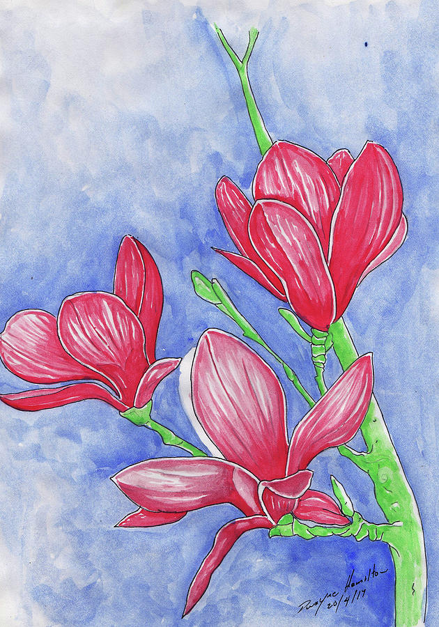 The Red Flowers Painting