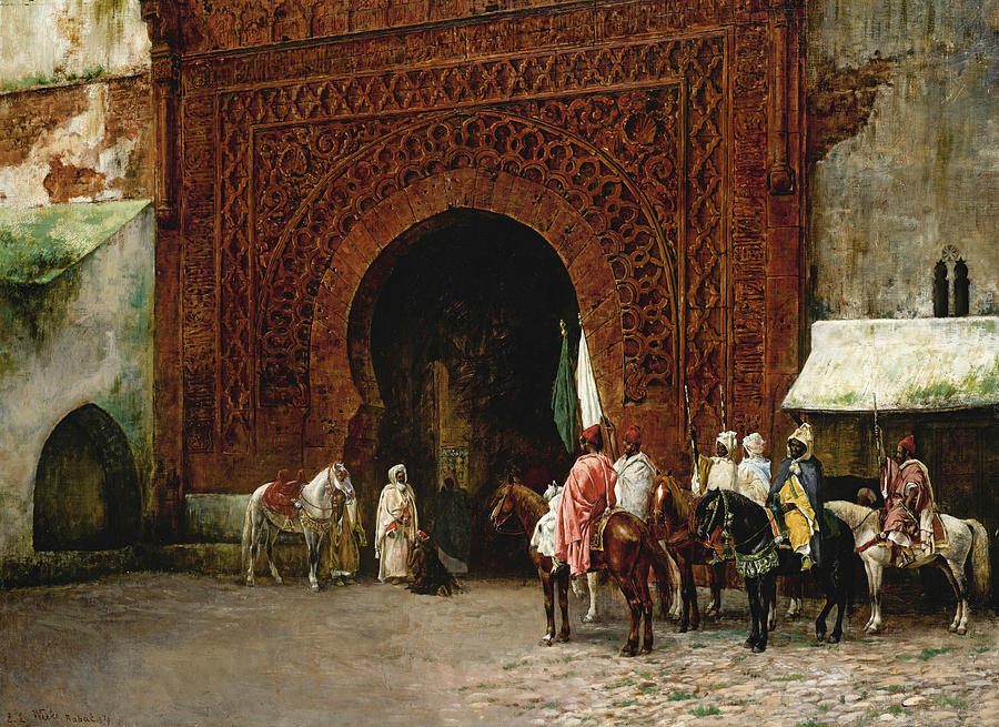 The Red Gate Painting by Edwin Lord Weeks