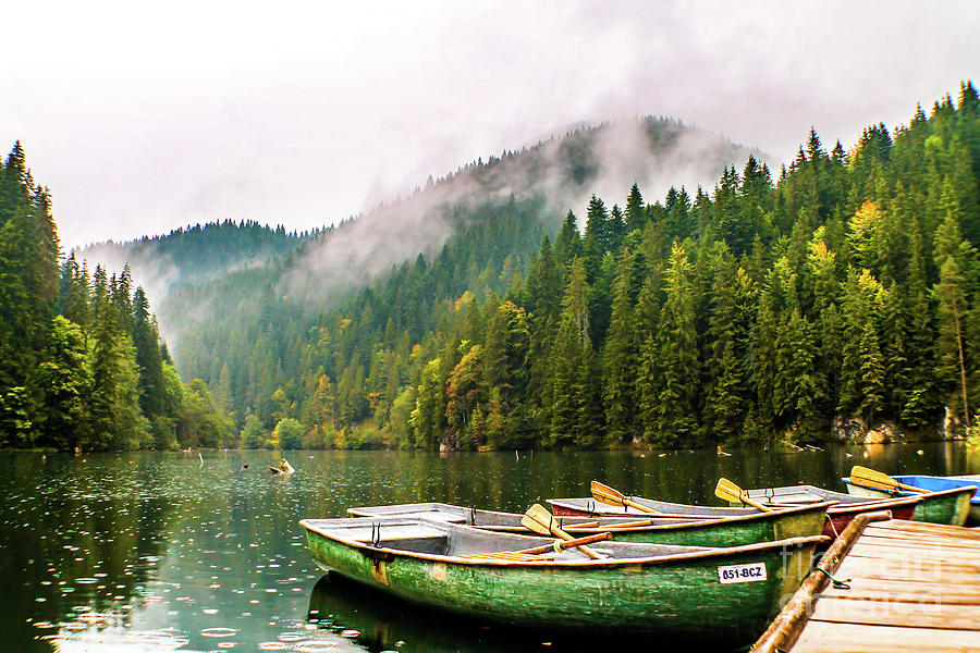 The Red Lake - Romania Photograph by Claudia M Photography