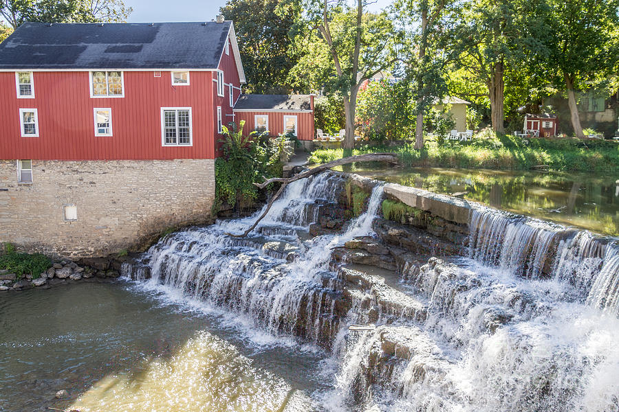The Red Mill Photograph by William Norton