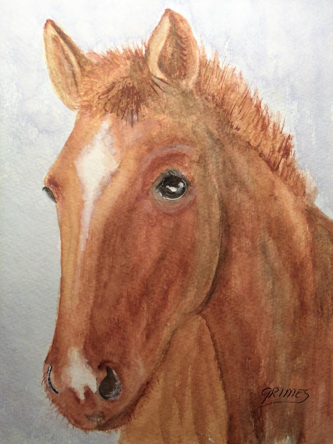 The Red Pony Painting by Carol Grimes