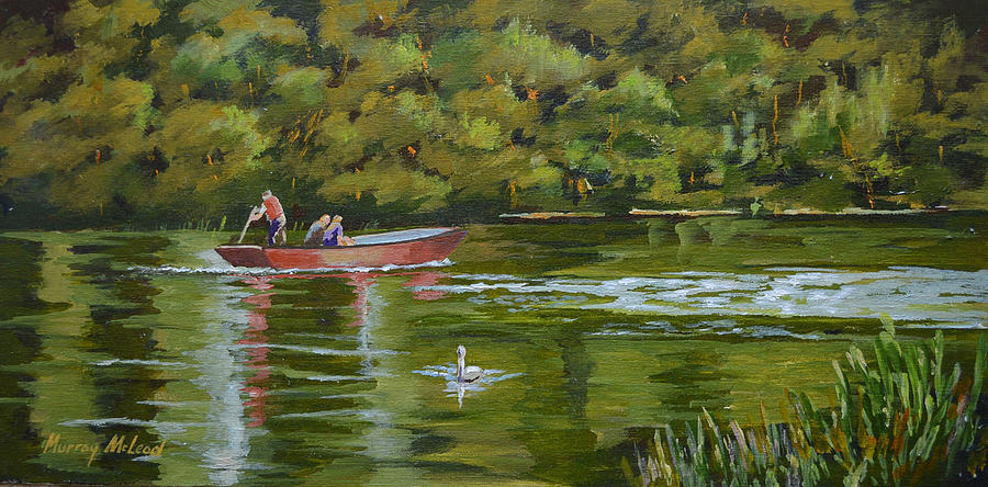 The Red Punt Painting by Murray McLeod