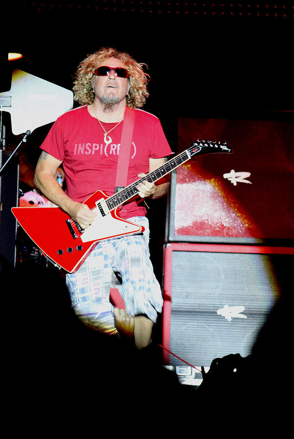 Van Halen Photograph - The Red Rcoker by Dennis Jones