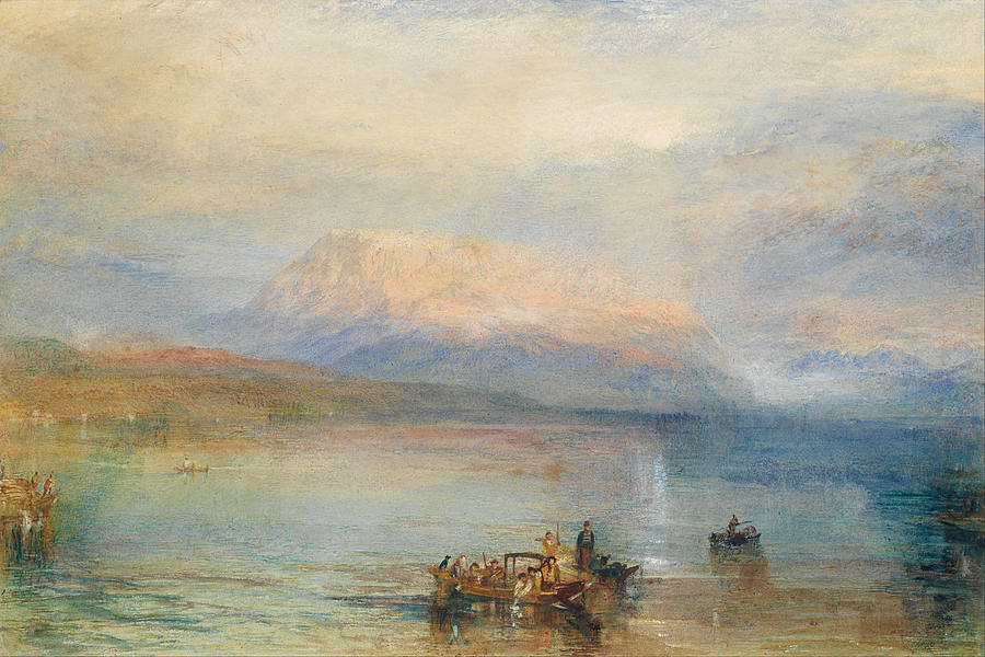 The Red Rigi  Painting by William Turner