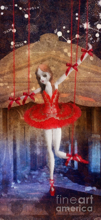 The Red Shoes Painting by Mo T