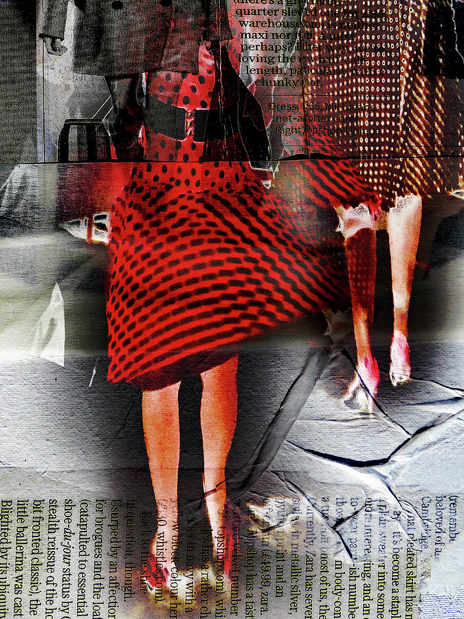 The red skirt Digital Art by Gabi Hampe