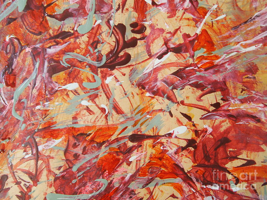 The Red Splatter Painting by Nancy Kane Chapman