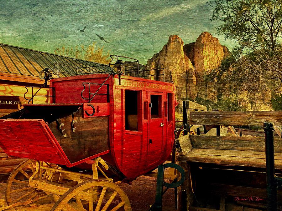 The Red Stagecoach Photograph by Barbara Zahno