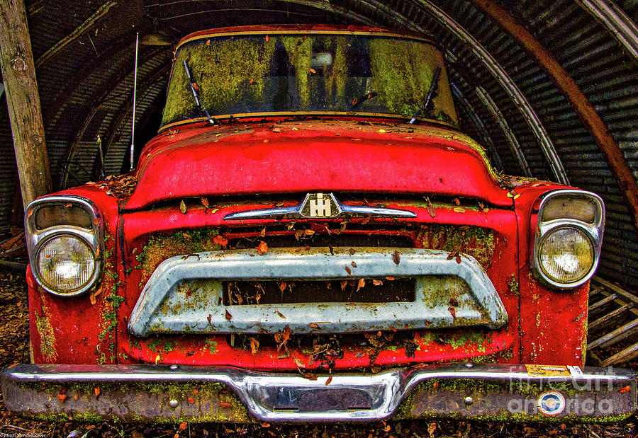 The Red Truck Photograph by Mitch Shindelbower
