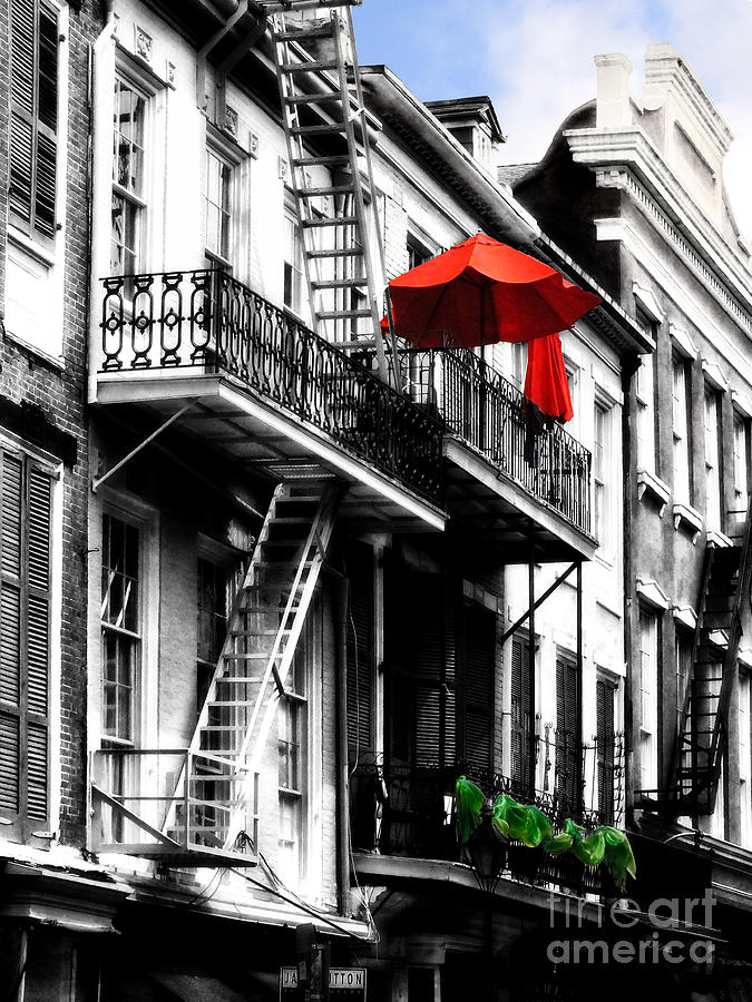 The Red Umbrella Photograph by Frances Ann Hattier