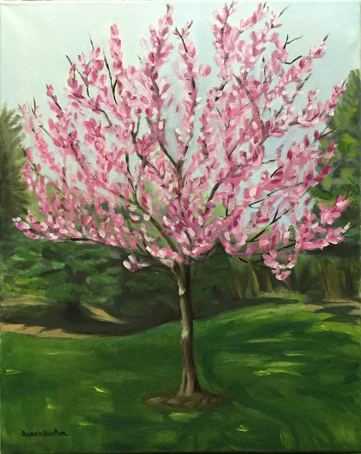 The Redbud Tree Painting by Susan Bucher - Fine Art America